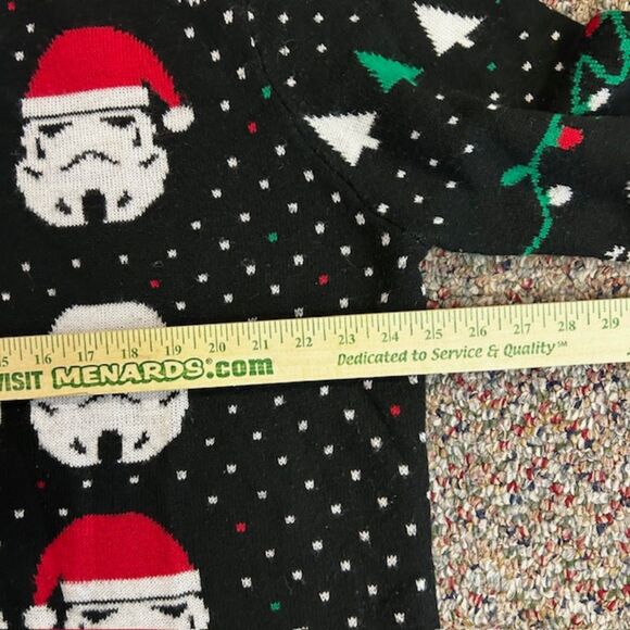 Star Wars Men’s Black Green Storm Trooper Christmas Holiday Pullover Sweater XXL - Picture 8 of 9